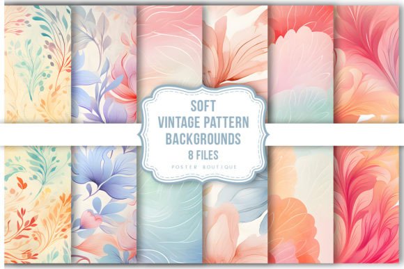 Soft Watercolor Vintage Pattern Illustrations Review