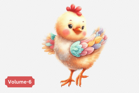 Watercolor Chicken Sublimation: Editorial Illustrations