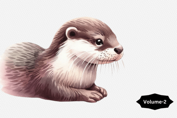Watercolor Otter Clipart: Cute Illustrations for Blogs