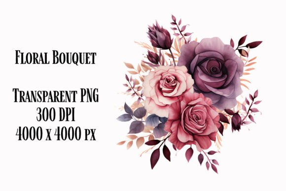 Watercolour Bouquet Clipart: Illustrations for Branding